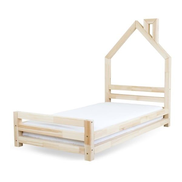 Dětská postel z lakovaného borovicového dřeva Benlemi Wally, 90 x 180 cm