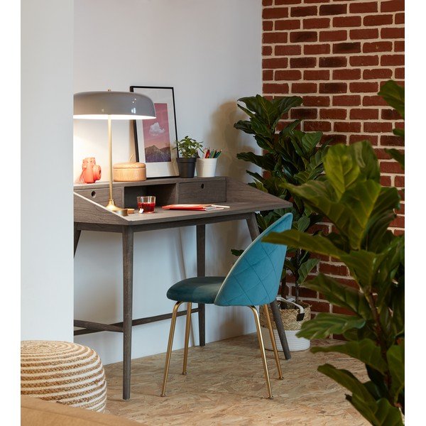 Beež ja valge pouf Samy - Kave Home-image-3