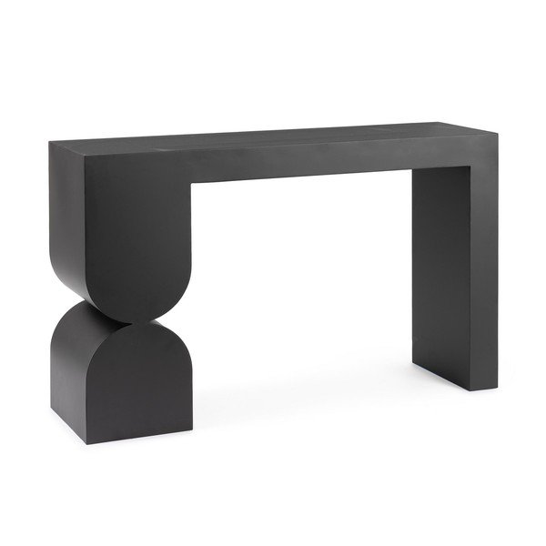 Must konsoollaud klaasist pealispinnaga 32x120 cm Archie - Bizzotto