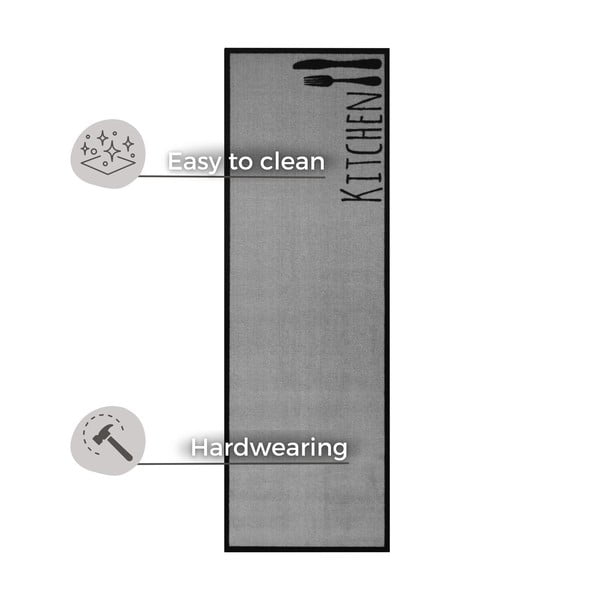 Köögiriistad halli värvi, 50 x 150 cm Cook & Clean - Zala Living-image-3