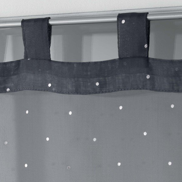 Antratsiitsed voile kardinad 2 tk komplektis 60x90 cm Orion - douceur d'intérieur-image-1