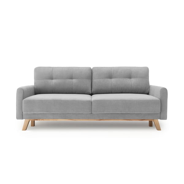 Světle šedá rozkládací pohovka Bobochic Paris Balio