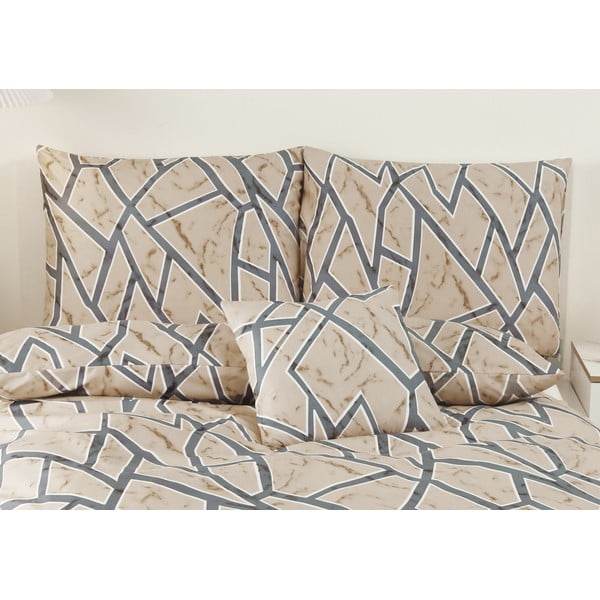 Helepruun mikrosatiinist üheinimesevoodipesu 140x200 cm, komplektis 6 tk. Marco - My House-image-3