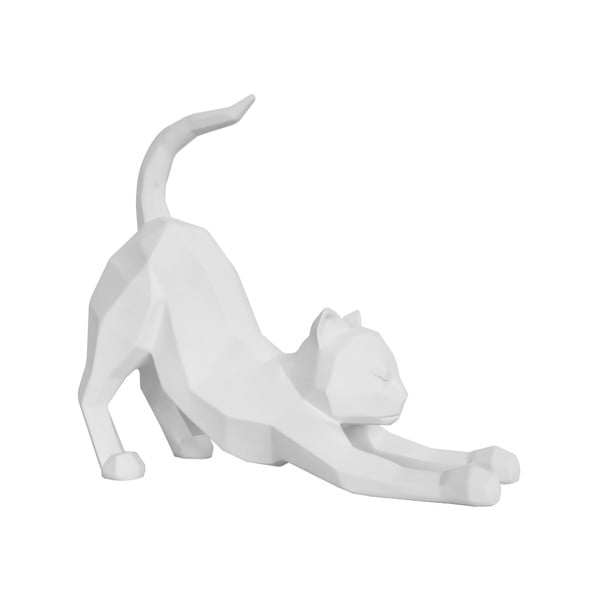 Stretching Cat, matt valge, kõrgus 30,5 cm Origami - PT LIVING