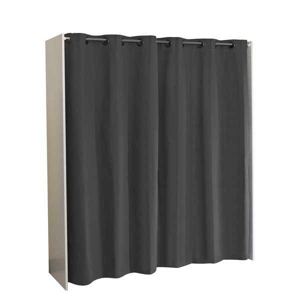 Must-valge riidekapp 160x182 cm Tom - TemaHome-image-3