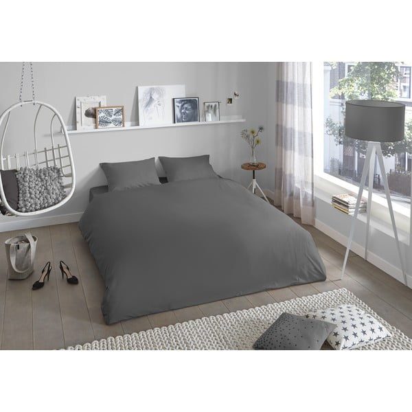 Hall puuvillane kahekohaline voodipesu, 200 x 220 cm. Uni - Good Morning-image-1