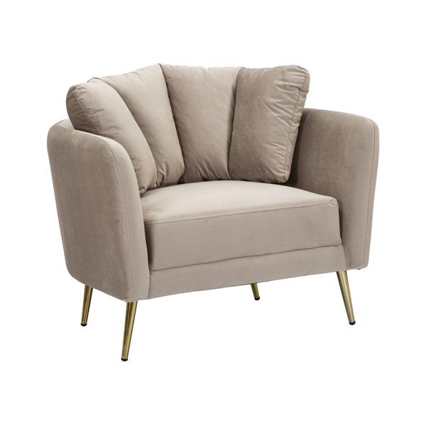 Hallikaspruun sametist tugitool Kiev - Mauro Ferretti