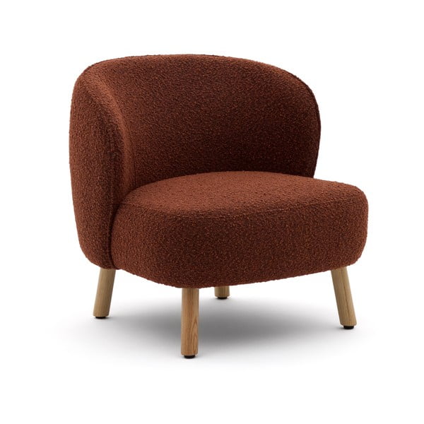 Terrakottapunane bukleekangast tugitool Ulit - Kave Home