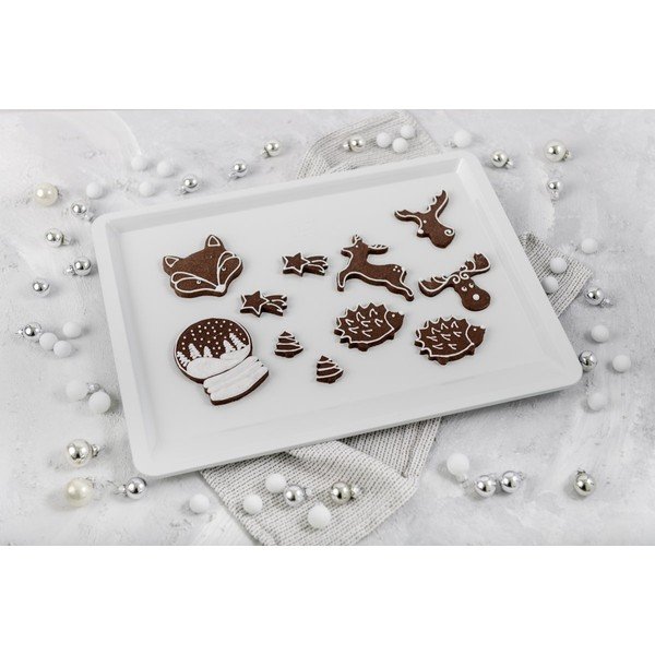 Valge terasest küpsetusplaat , 42 x 33 cm White Christmas Baking - Dr. Oetker-image-1