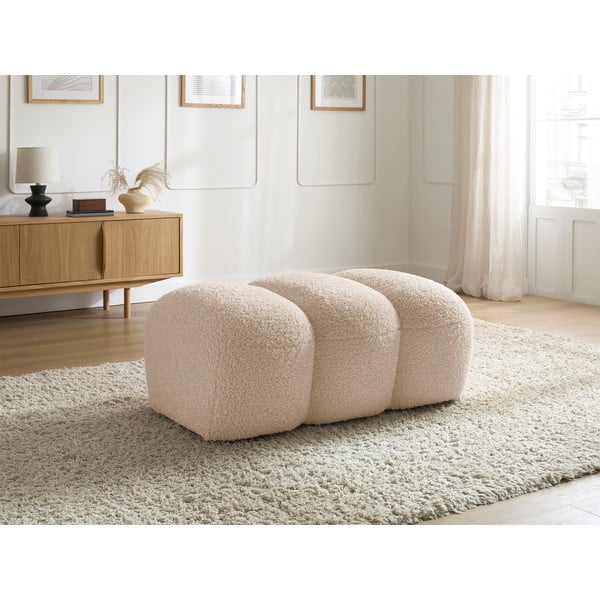 Beež bouclé kangast jalalaud Hippolyte - Bobochic Paris-image-1