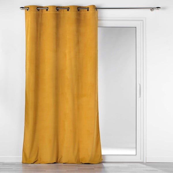 Kollane velvetist kardin 140x260 cm Casual - douceur d'intérieur