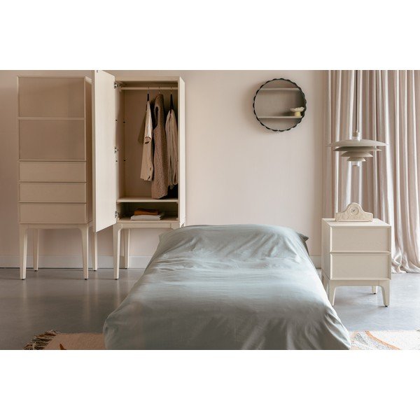 Kreem tammepuidust kapp 60x180x45 cm June - Zuiver-image-4