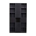 Must männipuidust modulaarne raamaturiiul 120x210 cm Finca - WOOOD
