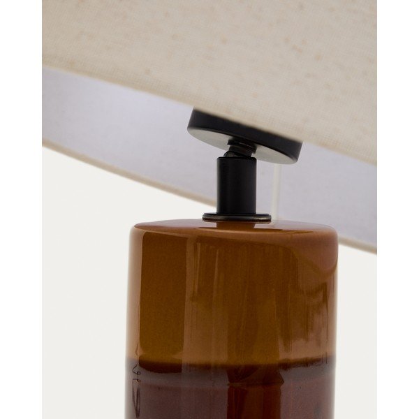 Laualamp tekstiilist varjuga (kõrgus 61,5 cm) Mavran - Kave Home-image-3