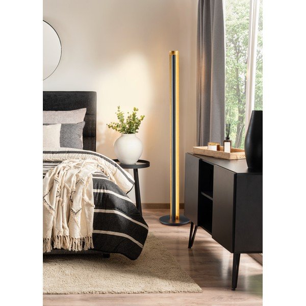 Must hämardatav LED-põrandavalgusti (kõrgus 142,5 cm) Texel - Trio-image-1