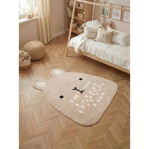 Beež pestav/käsitsi kootud puuvillane lastevaip 120x152 cm Snuggle Pucki - Hanse Home-image-1