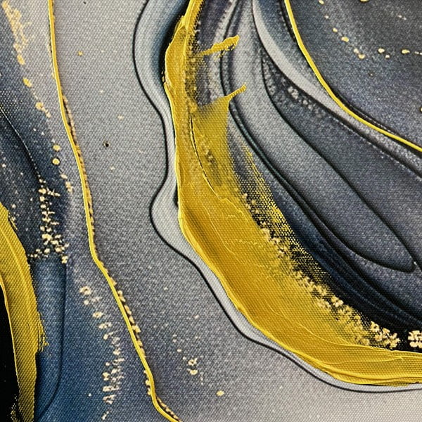 Käsitsi maalitud elementidega maal 70x100 cm Sky - Styler-image-2