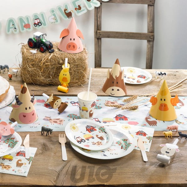 Salvrätikud komplektis 20 tk 33x33 cm Farm Animals - Homéa-image-1