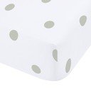Valge/roheline flanell-lina 135x190 cm Polka Dot - Catherine Lansfield