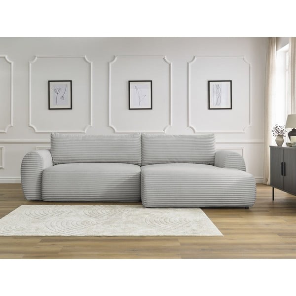 Helehall velvetist nurgadiivanvoodi (parem nurk) Lucien - Bobochic Paris-image-1