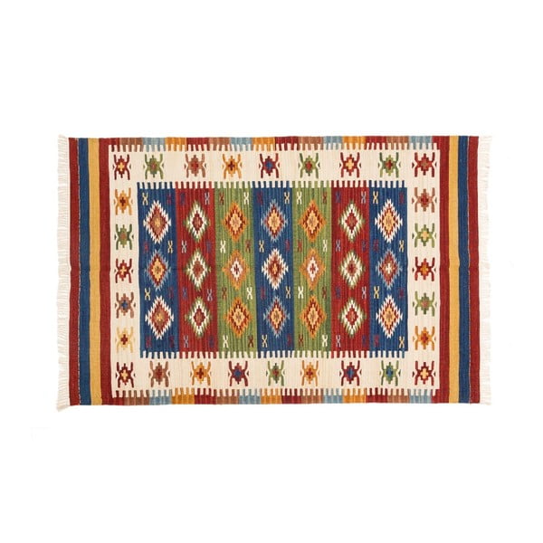 Ručně tkaný koberec Kilim Dalush 008, 90x60 cm