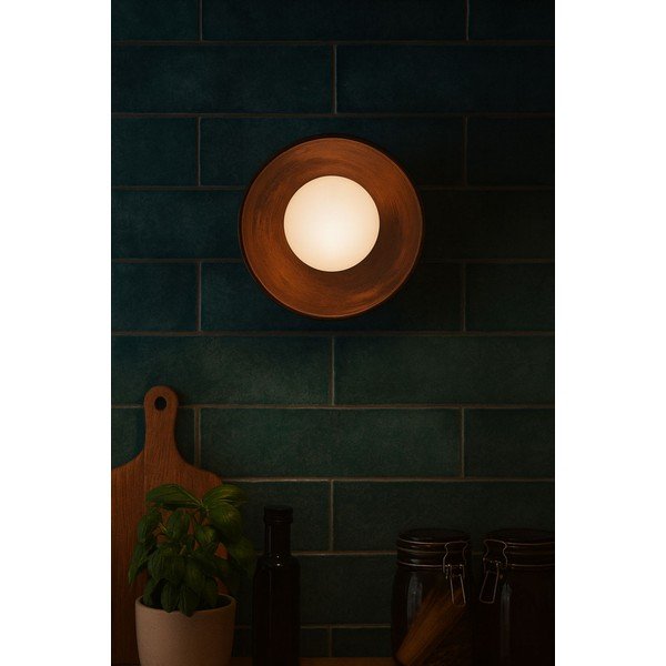 Pruun seinalamp ø 24 cm Elsa - Opviq lights-image-3