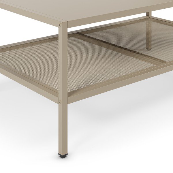 Kreemikas metallist kohvilaud 60x100 cm Fayna - Marckeric-image-2