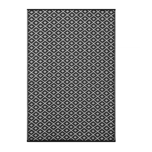 Černo-bílý oboustranný koberec vhodný i do exteriéru Green Decore Brokena, 150 x 240 cm