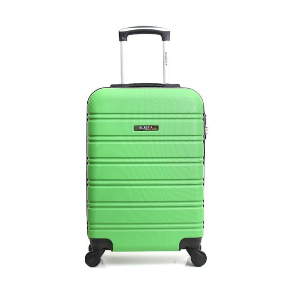Zelený cestovní kufr na kolečkách BlueStar Bilbao, 35 l