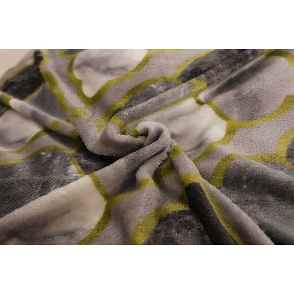 Roheline-hall voodipesu üheinimesevoodile mikroplüüsist 140x200 cm - My House-image-1