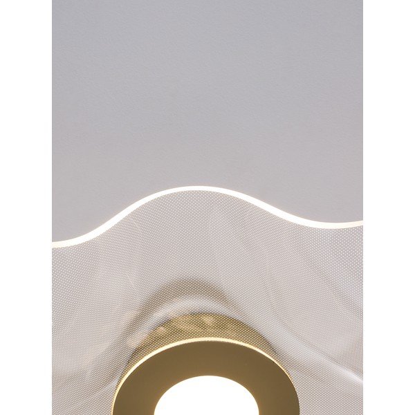 Alumiiniumist LED-laevalgusti kuldses värvitoonis akrüülklaasist varjuga 50x50 cm Siderno - Nova Luce-image-2