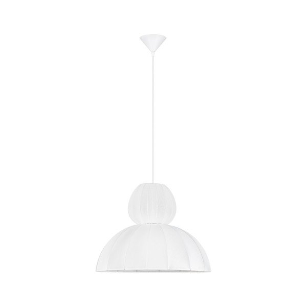 Mattvalge kangast ripplamp ø 50 cm Delina - Nova Luce