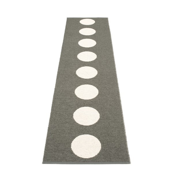 Tumehall sise/välisvaip 70x300 cm Vera Charcoal – Pappelina