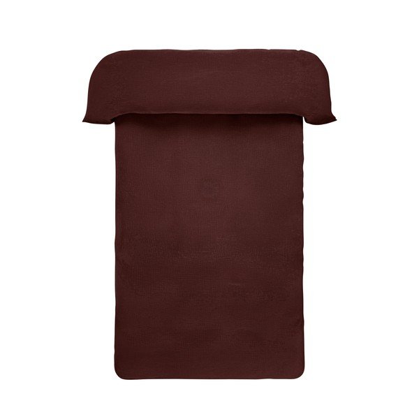 Tumepruun musliinist voodipesu üheinimesevoodile 140x200 cm Amilia - Jotex