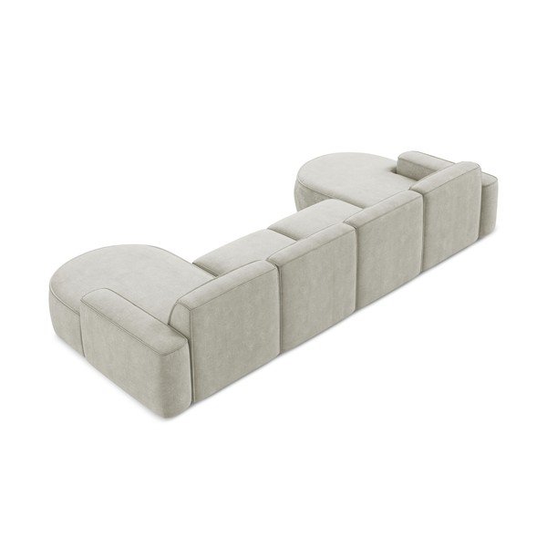 Kreem šenillist nurgadiivan (U-kujuline) Omao - Makamii-image-3