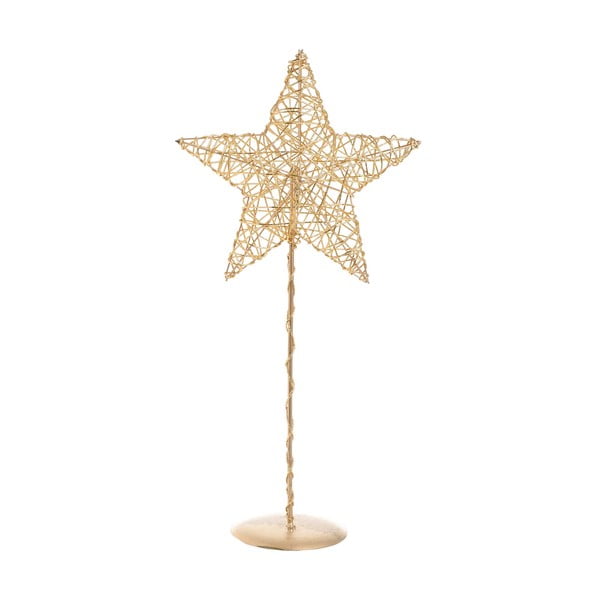 Vánoční dekorace ve zlaté barvě ve tvaru hvězdy InArt Phoebe