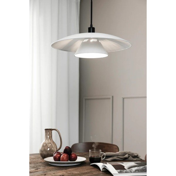 Must-valge rippvalgusti metallist varju ø 50 cm Millinge - Markslöjd-image-2