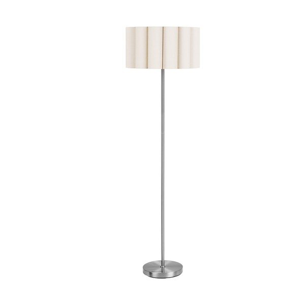 Beež/hõbedane linane põrandalamp (kõrgus 150 cm) Wattom - House Nordic