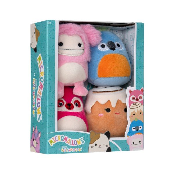 Plüüsist mänguasjad 4tk komplektis Micromallows 4Pack - SQUISHMALLOWS-image-3
