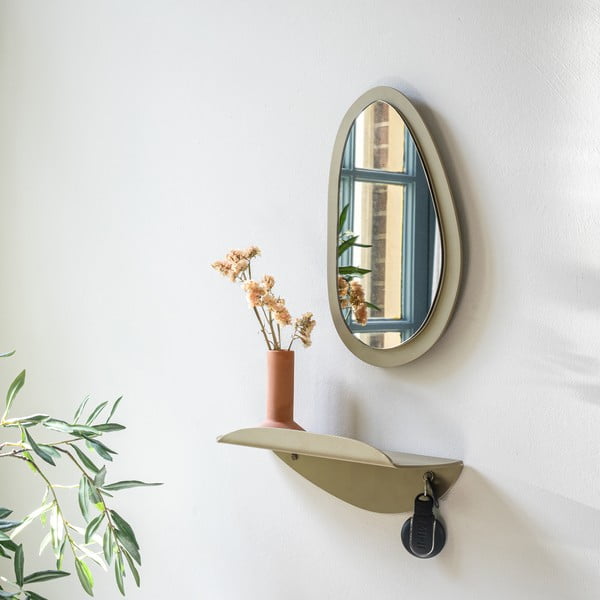 Beež metallist riiul 34 cm Pipa - Spinder Design-image-1