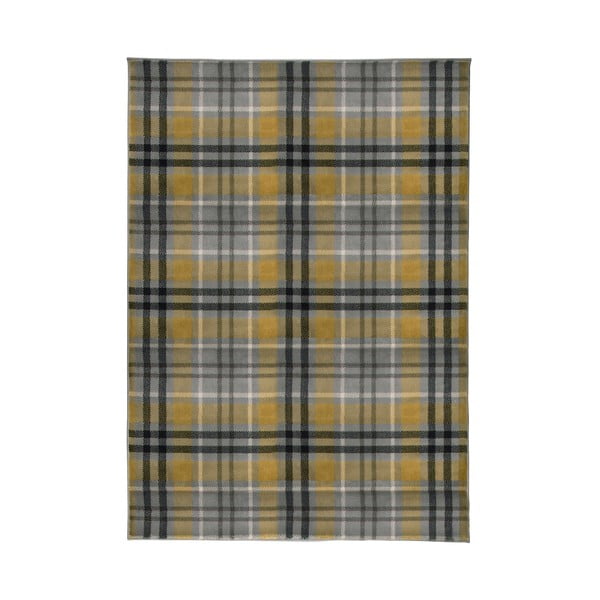 Kollakashalli värvi vaip Highland, 80 x 150 cm - Flair Rugs