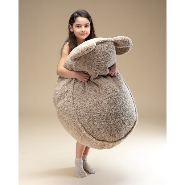 Helepruun laste bukleekangast kott-tool Bear - Wigiwama-image-3