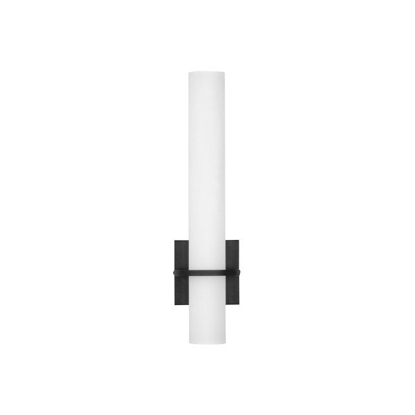 Valge/mattmust terasest LED-seinavalgusti Luca - Nova Luce