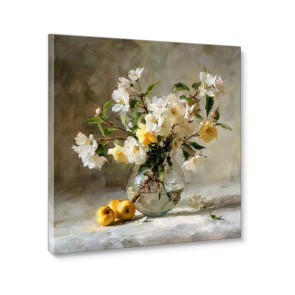Trükitud pilt raamiga 70x70 cm Apple Flowers - Styler-image-4