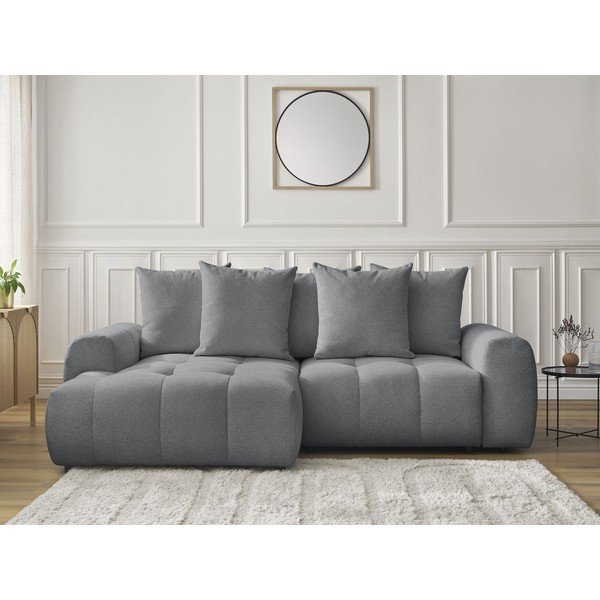 Hall šenillist panipaigaga nurgadiivanvoodi (vasak nurk) Roxelane - Bobochic Paris-image-1