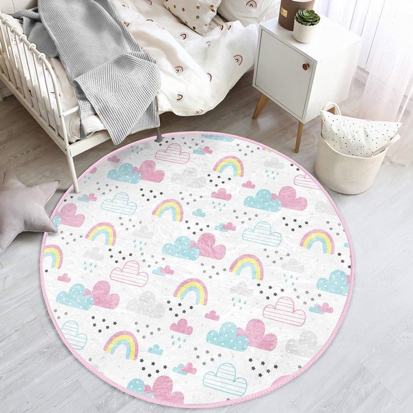 Valge laste vaip ø 120 cm Comfort - Mila Home-image-3
