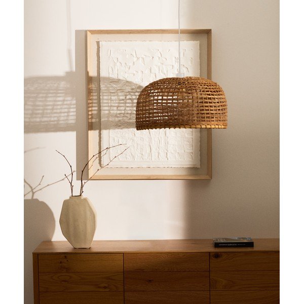 Naturaalses värvitoonis lambivarju ø 52 cm Dakira - Kave Home-image-1