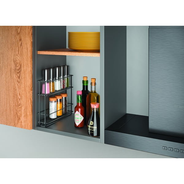 Must väljatõmmatav seinariiul vürtsidele Lava - Metaltex-image-2