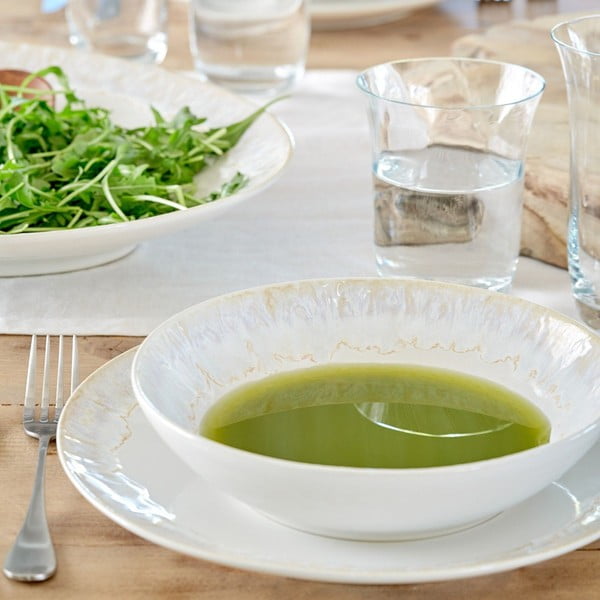 Valge kivikeraamikast taldrik ø 27 cm Taormina - Casafina-image-2