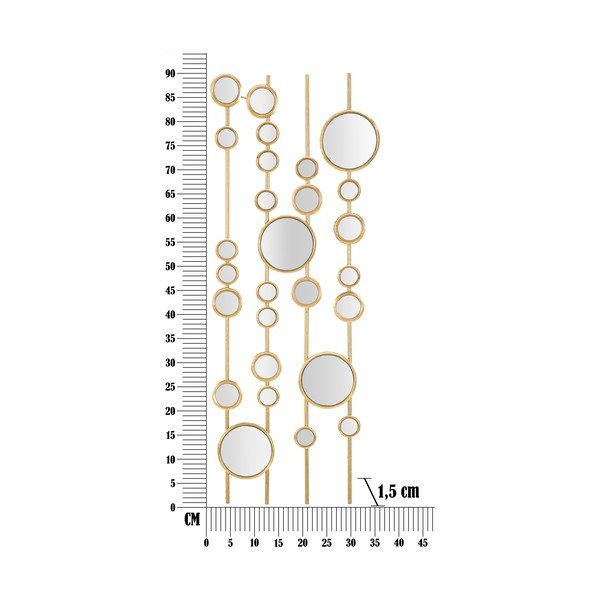 Metallist seinakaunistus 35.5x90 cm Small Mirros - Mauro Ferretti-image-4